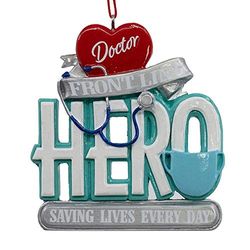 Kurt Adler Front Line Dekofigur "Hero Saving Lives Every Day"