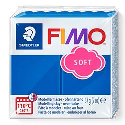 STAEDTLER FIMO - Pasta de modelar, color azul pacifico, 56 gr (8020-37 ST)