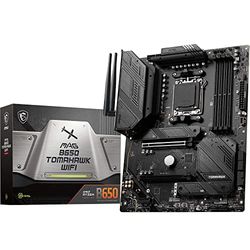 MSI MPG B650 TOMAHAWK WIFI Placa Base, Mini-ITX - Soporta procesadores AMD Ryzen 7000, AM5-8 Fases de alimentación CPU 80A VRM, DDR5 Memory Boost 6000+MHz/OC, 1 x PCIe 4.0 x16, 2 x M.2 Gen4, Wi-Fi 6E