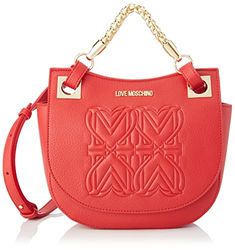 Love Moschino JC4337PP0FKC0, Bandolera Mujer, Rojo, Talla única