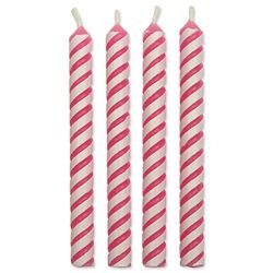 PME CA031 Candeline per Torte, Cera, Rosa, 6 cm