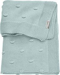 Meyco Idena 2753053 Couverture tricotée pour bébé Vert Pierre 100 x 150 cm