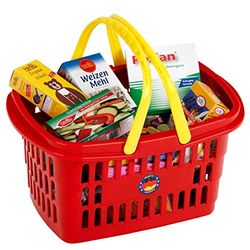 Theo Klein 9693 - Cesta De La Compra, Llena De Accesorios, Juguete