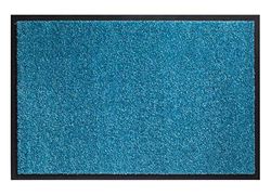Tappeto d’Ingresso Twister – Fucsia – 40 x 60 cm – Supporto in Vinile Antiscivolo, Blu Turchese, 60 x 90 cm