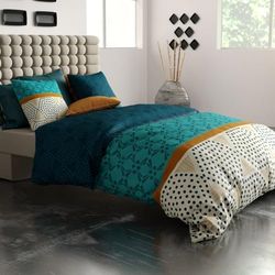 atelier du coton Oda Duvet Cover 240 x 220 cm + 2 Pillowcases Cotton 57 Thread Count