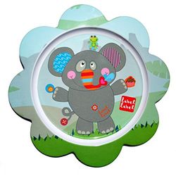 Vital Innovations LL-FR5018 etikett vänner tallrik blommig elefant