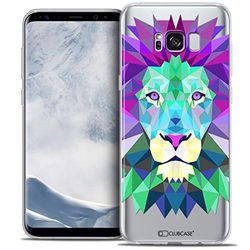 Caseink - fodral för Samsung Galaxy S8 (G950) [Crystal Gel HD Polygon Series Animal - mjuk - ultratunn - tryckt i Frankrike] Lejon