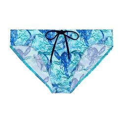 Hom Slip de Bain Tartane Bañador, Blue Print, L para Hombre