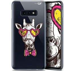 Beschermhoesje voor Samsung Galaxy S10, ultradun, motief: Hipster Giraffe