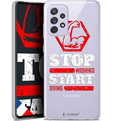 Caseink Cover per Samsung Galaxy A72 4G/5G (6.7), in gel, motivo HD, stampata in Francia, collezione Quote Design Start Doing, morbida, ultra sottile