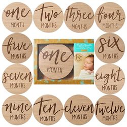 Kate & Milo Baby Milestone Markers, Baby Age Milestone Keepsakes and Photo Props