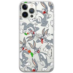 ERT GROUP etui na telefon Iphone 12/12 PRO, case oryginalny i oficjalnie licencjonowany przez Looney Tunes, wzór Bugs 013, optymalnie dopasowane, plecki z TPU częściowo przeźroczyste