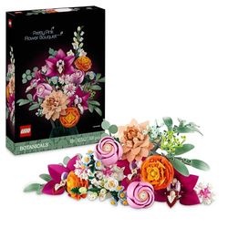 LEGO Botanicals Bouquet di Fiori Rosa, Kit Modellismo Adulti da Collezione, Decorazioni Casa con Piante Finte Artificiali con Margherite, Fiordalisi e Sambuco, Idea Regalo Donna, Uomo, Lei o Lui 10342