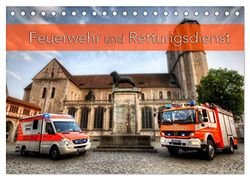 Feuerwehr und Rettungsdienst (Tischkalender 2024 DIN A5 quer), CALVENDO Monatskalender: Einsatzfahrzeuge aus Feuerwehr und Rettungsdienst