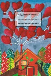 My first notebook: drawing journal for preschool children 3-6 years old, basic sketchbook in soft cover.