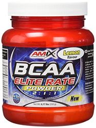 AMIX Nutrition BCAA Elite Rate | Aminoácidos Ramificados 2:1:1, peso 350 g, aumenta a energia e resistência, queimador de gordura, especial para desportistas, reduz o cansaço, BCAA em pó