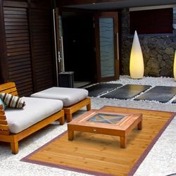 Estores Basic Tapete natural, bambu, mel, 90 x 60 x 0,5 cm