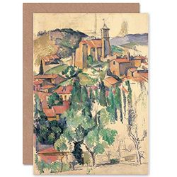 Wee Blue Coo CARD GREETING GIFT PAINTING LANDSCAPE URBAN CEZANNE GARDANNE VIEW