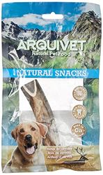 ARQUIVET Mezzo Corno di cervo - Corno da masticare per cani ecologico - Corno di cervo per cane - Corno da masticare naturale - Corno di cervo raccolto autunnale - S - 25-50 g