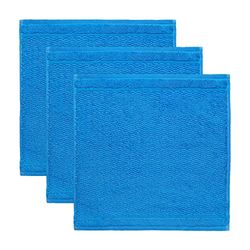 Frottana Panno per sapone Pearl 30 x 30 cm in 100% cotone, Dark Pool 3er set