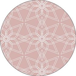 Bonateks, Round Digital Printed Mouse Pad, Non-Slip Base, for Office and Home, Diameter:22cm