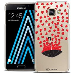Caseink - fodral för Samsung Galaxy A3 2016 (A310) [Crystal Motif HD Collection Love Saint Valentine Design Love Paraply - Styv - ultratunn - tryckt i Frankrike]