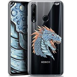 Caseink Fodral för Huawei Honor 20 Lite (6.2) Gel HD [tryckt i Frankrike - Honor 20 Lite fodral - mjukt - stöttåligt] Dragon Draw