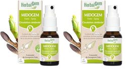 HerbalGem|Midogem Forte Spray Bio|Complexe de Gemmothérapie Concentrée|15 ml (Lot de 2)