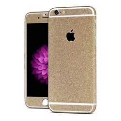 Shot Case - Sticker Autocollant IPHONE 8 Integral Apple Bling Paillettes Strass Diamant Avant/Arriere (Couleur Champagne)