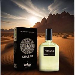 Prady Eau de Toilette Khasad 90 ml – Fragranza maschile intensa e legnosa con tocchi orientali – Aroma elegante, misterioso e duraturo – Ideale per l'uso quotidiano e occasioni speciali