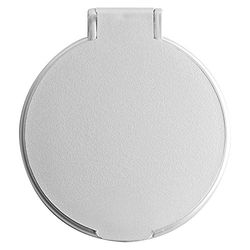 eBuyGB Compact Vanity Handbag Mirrors Folding Cosmetic Mirror Toiletry Bag, Silver, Pack of 10