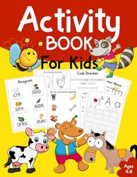 Animals Activity Book For Kids: Ages 4-8 : A Fun Animals