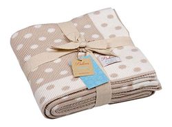 Homemania Koc Softy Softy, Pokój, Salon - beżowy Bawełna 90 x 90