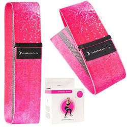 4YourHealth Motståndsband 27 kg, motståndsband Theraband perfekt för booty, midja och styrketräning, gymnastikband för hem, yoga och pilates, sportband, träningsband, gummiband