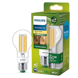 Philips Lighting LED Lampadina a Goccia Classe A Efficent, 60W, E27, Luce Bianca Calda