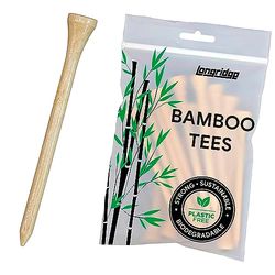 LONGRIDGE Bamboo Tees 83MM Natural (85 PCS)