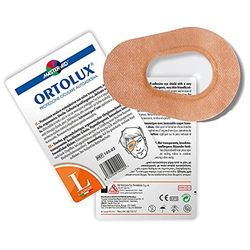 Master Aid Ortolux - Protezione oculare sterile autoadesiva ed ergonomica, Large (114x80 mm), 1 Pezzo