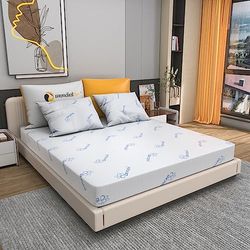 Mundialflex Matelas 140x190 Haut de 24 cm, Artisanal Italien, avec revêtement déhoussable Oxygen.