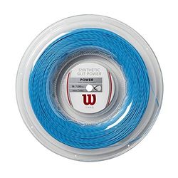 Wilson Unisex-Adult Synthetic Gut Power 200 m Reel Racket strings, Blue, 16G