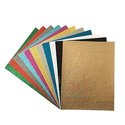 A4 Assorted Glitter Felt(Pack of 10) by arkCRAFT