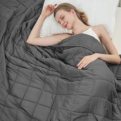 BETU Weighted Blanket 15 pounds for Adult Heavy Blanket, Cooling Weighted Blankets (48 x 72 Inches) Twin Factory Shop