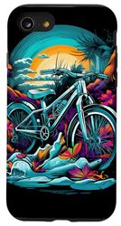 Oldschool Mountain Biking Sport in bicicletta Custodia per iPhone SE (2020) / 7 / 8