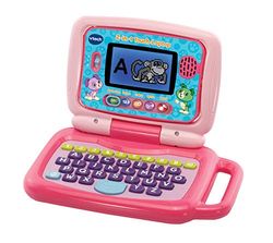 VTech 80-600954 2-in-1 touch-laptop roze kleuterschoolspeelgoed (Taal: Duitse)