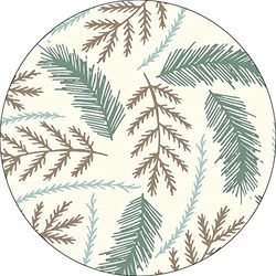 Bonateks, Runt digitalt tryckt musmatta, halkfri undersida, för kontor och hem, diameter: 22 cm