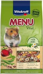 Vitakraft Menu Vital, Hamstervoer, met groenten, met noten, met essentiële vitaminen en mineralen, geen suiker en granen toegevoegd (1x 1kg)