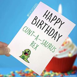 Gelukkige Verjaardagskaarten, Gelukkige Verjaardag, C Kaarten, C-A-Saurus-Rex Joke Kaarten Beste Vriend Zweer Kaart Man Vriend Grappige Kaart PC168