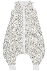 MEYCO Baby Saco de dormir de guepardo, forrado (de algodón 100%, con cremallera integral, agradable a la piel, antiarrugas, ajuste perfecto, talla: 80 cm), color topo