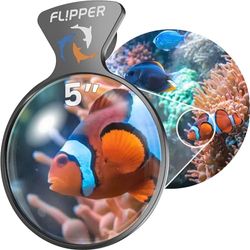 Flipper DeepSee Visor magnético para Acuario – Lupa para pecera de 5 Pulgadas