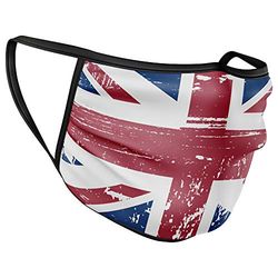 Purple Print House Men's Facemask Face Mask, Blue, L UK