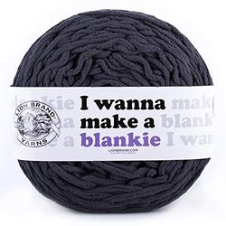 Lion Brand Yarn Company 532-152 I Wanna Make A Blankie Yarn, Iron, One Skein